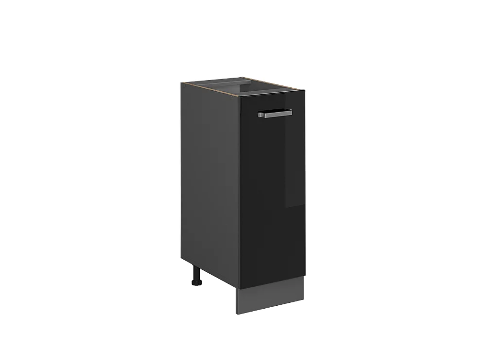 Apothekerschrank schwarz hochglanz 30x46x81.6 r-line