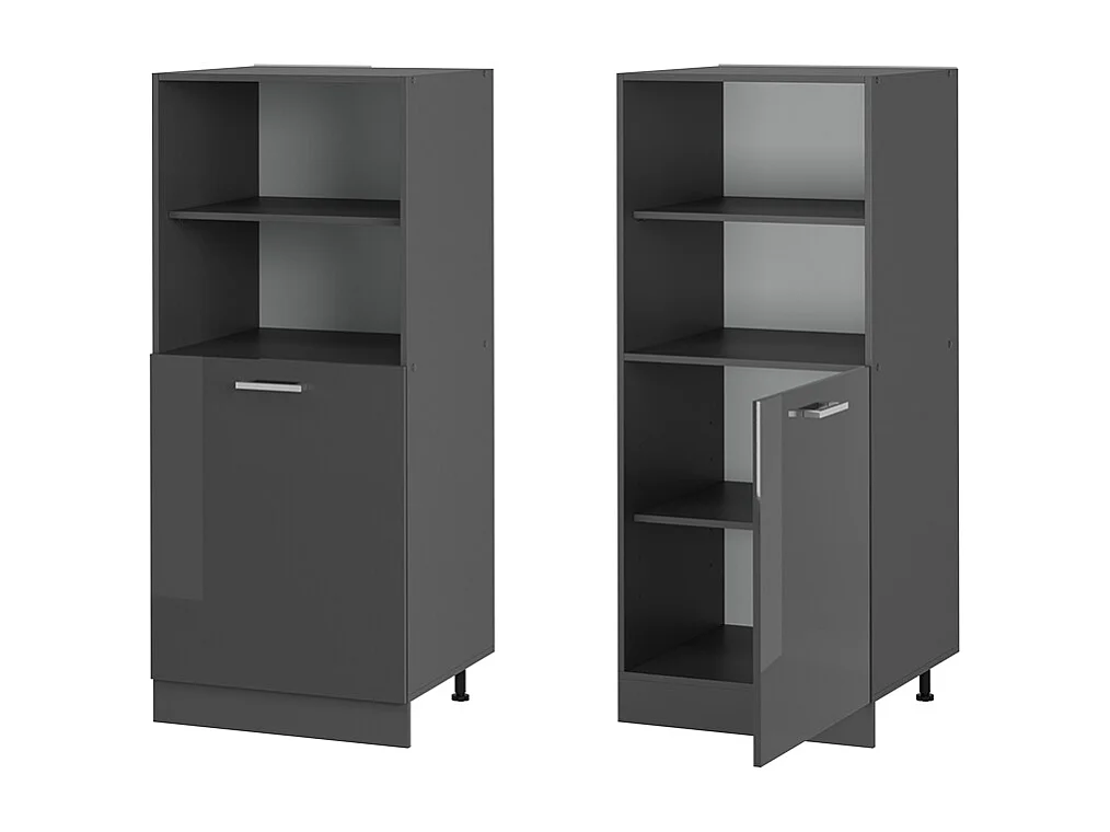 Meuble pour four anthracite haute brillance 60x57x143 r-line