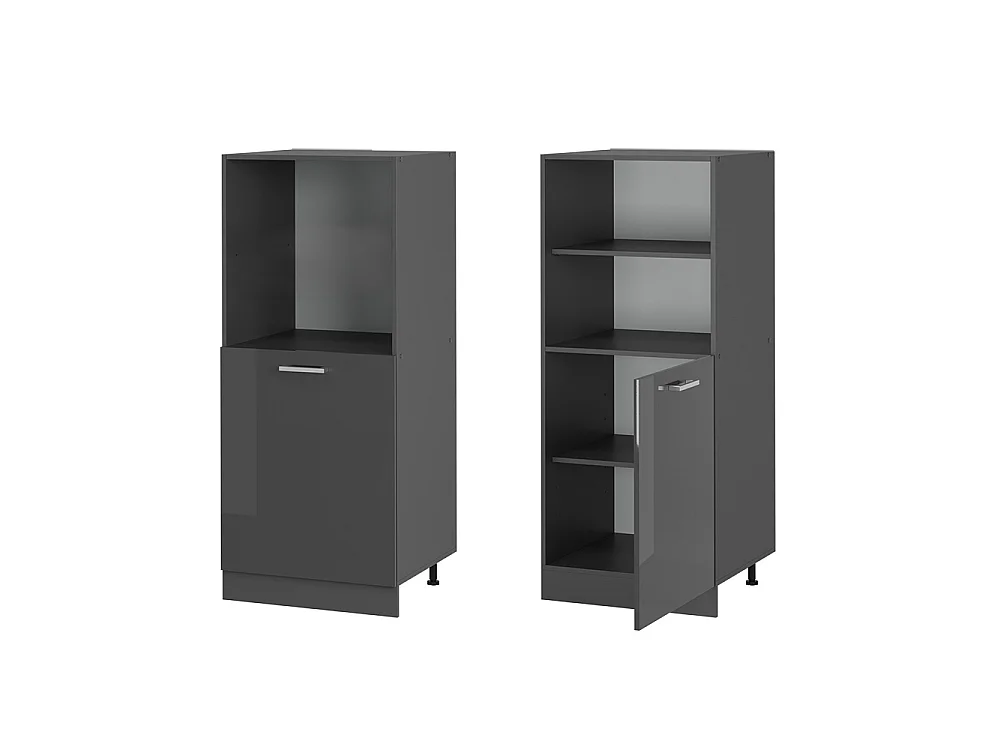 Spiskonverteringsskåp antracit högblank 60x57x143 r-line