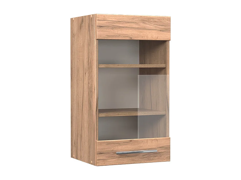 Armario de cocina con vidrio roble dorado 40x34.1x72 fame-line