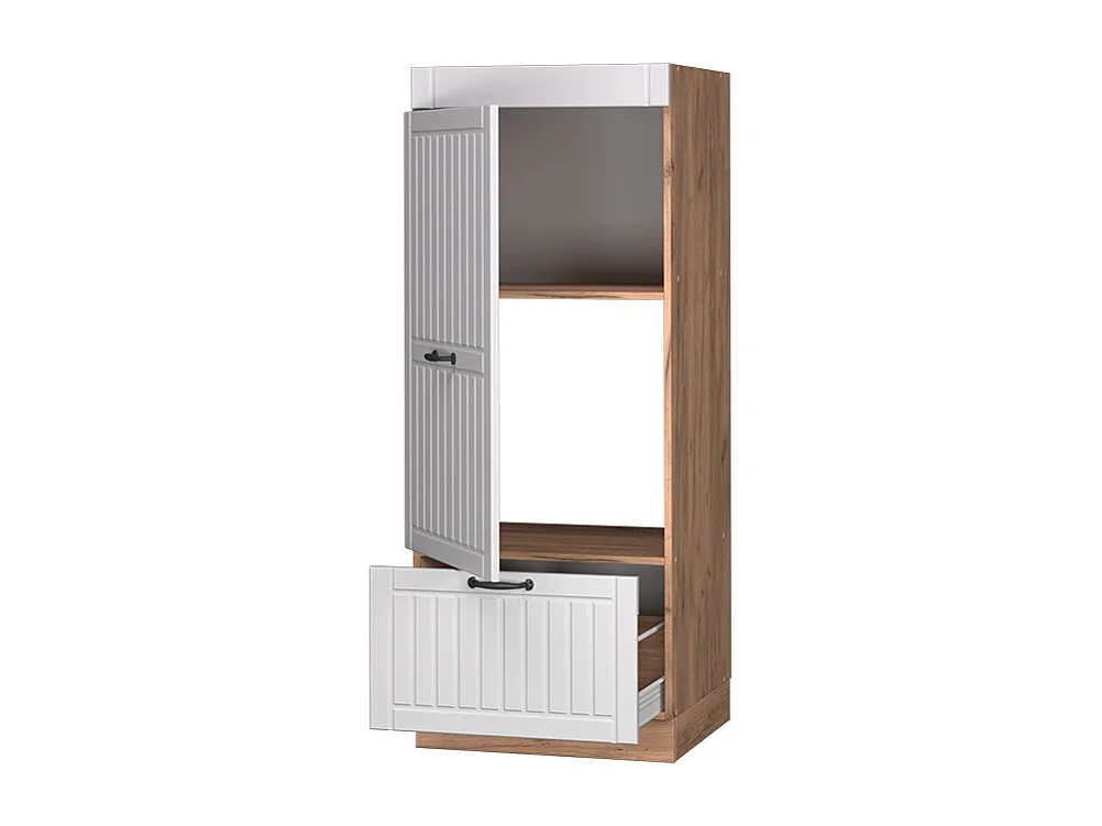 Armoire micro-ondes blanc campagne 60x58.1x153.6 fame-line