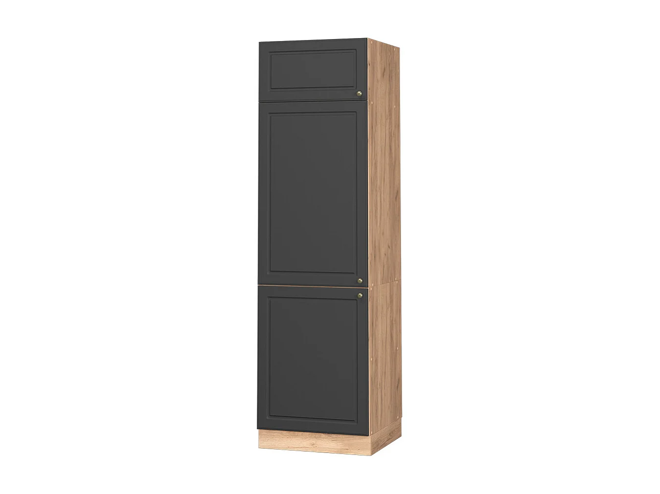 Armoire pour frigo anthracite-or 60x58.1x206.8 fame-line