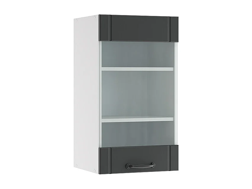 Armario de cocina con vidrio antracita casa de campo 40x34.1x72 fame-line