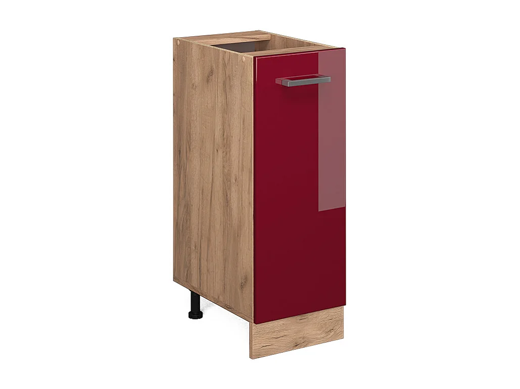 Armario de farmacia rojo de alto brillo 30x46x81.6 r-line