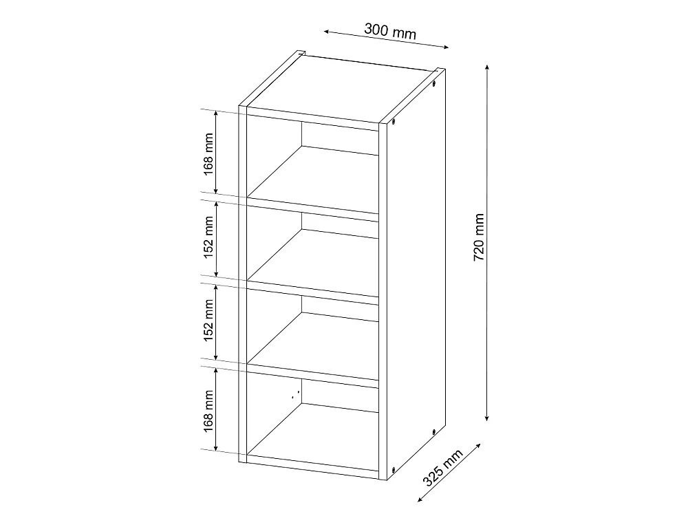 Hanging cabinet anthracite 30x32.5x72 fame-line