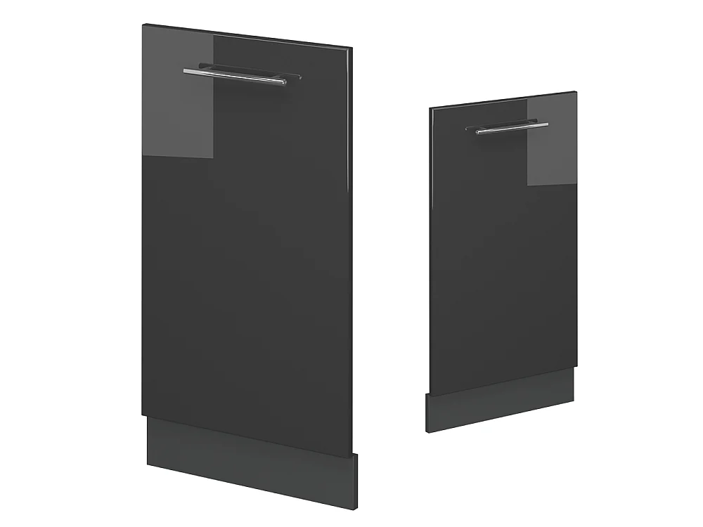 Dishwasher front panel anthracite high gloss 45x1.6x81.8 fame-line