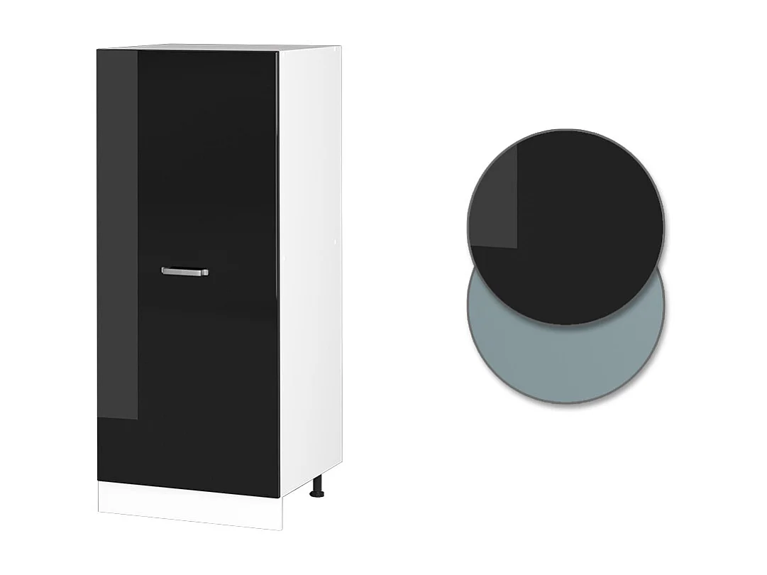 Armoire haute noir haute brillance 60x57x143 r-line