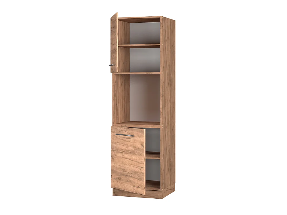 Meuble pour four chêne de force doré 60x58x206.8 fame-line