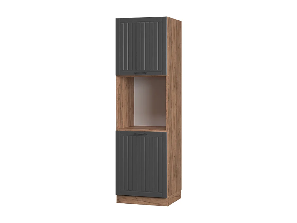 Meuble pour four gris foncé 60x58x206.8 fame-line
