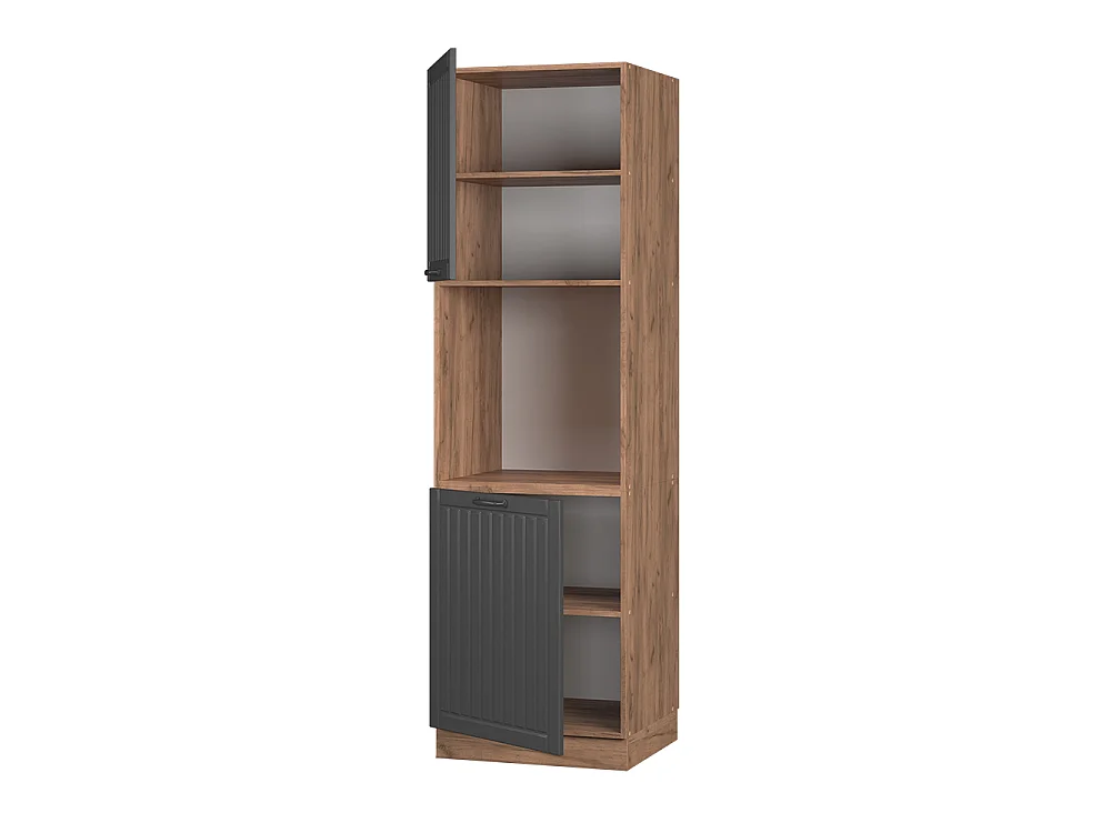 Meuble pour four gris foncé 60x58x206.8 fame-line