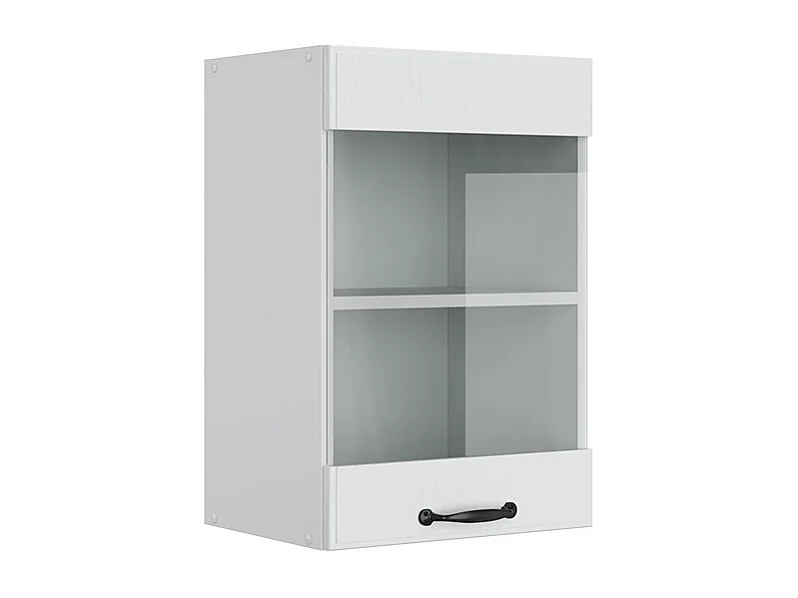 Armario de cocina con vidrio blanco casa de campo 40x31x60 r-line