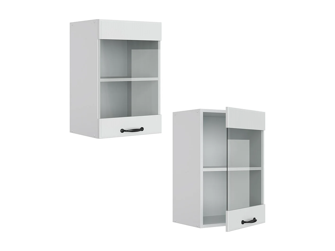 Armoire en verre blanc campagne 40x31x60 r-line