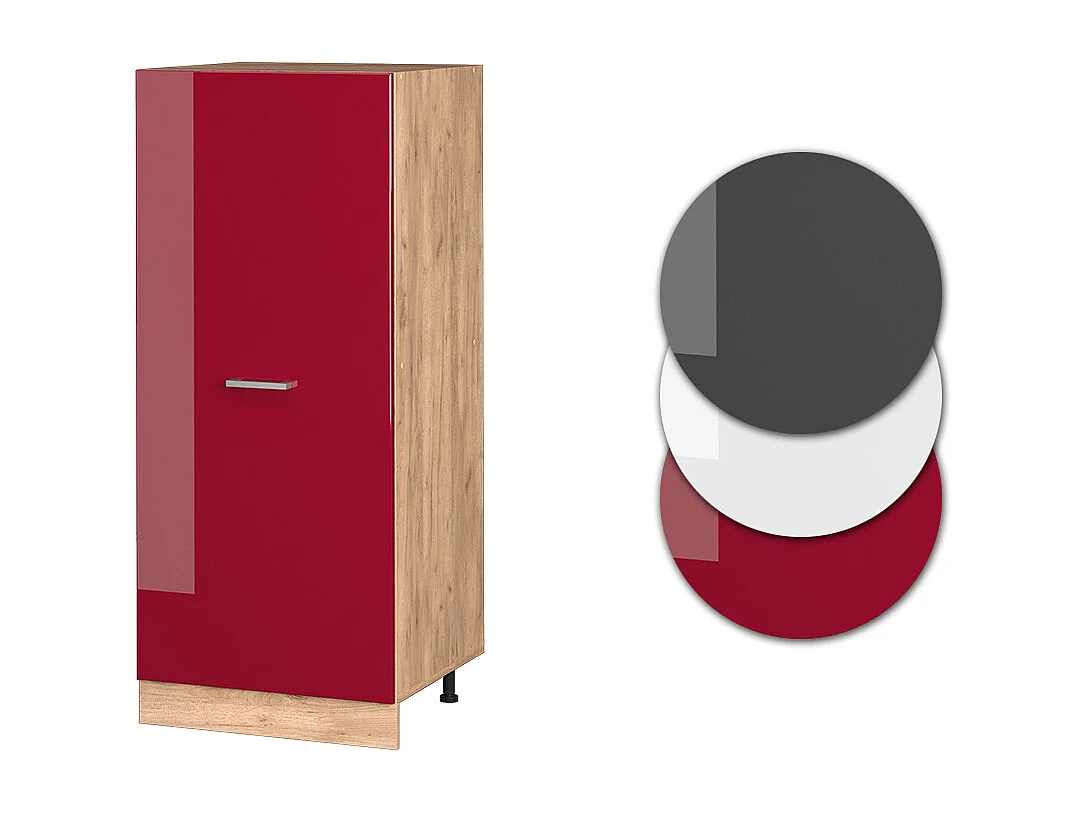 Armario alto rojo de alto brillo 60x57x143 r-line