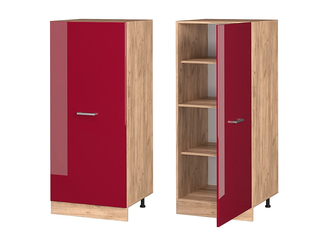 Armoire haute rouge brillant 60x57x143 r-line