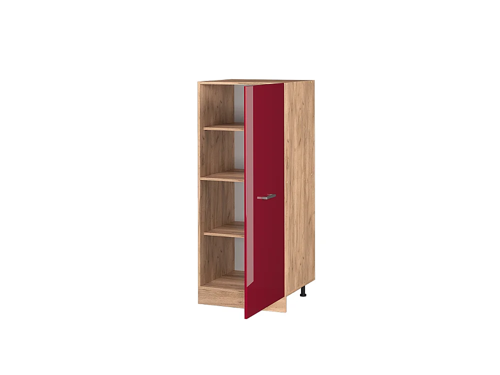 Tall cabinet red high gloss 60x57x143 r-line