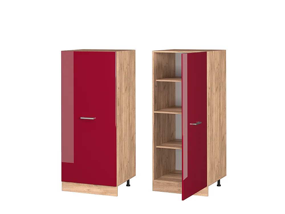 Tall cabinet red high gloss 60x57x143 r-line