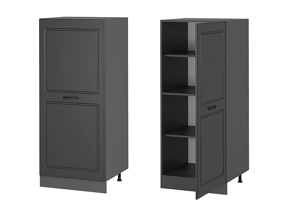 Meuble pour four anthracite campagne 60x57x143 r-line