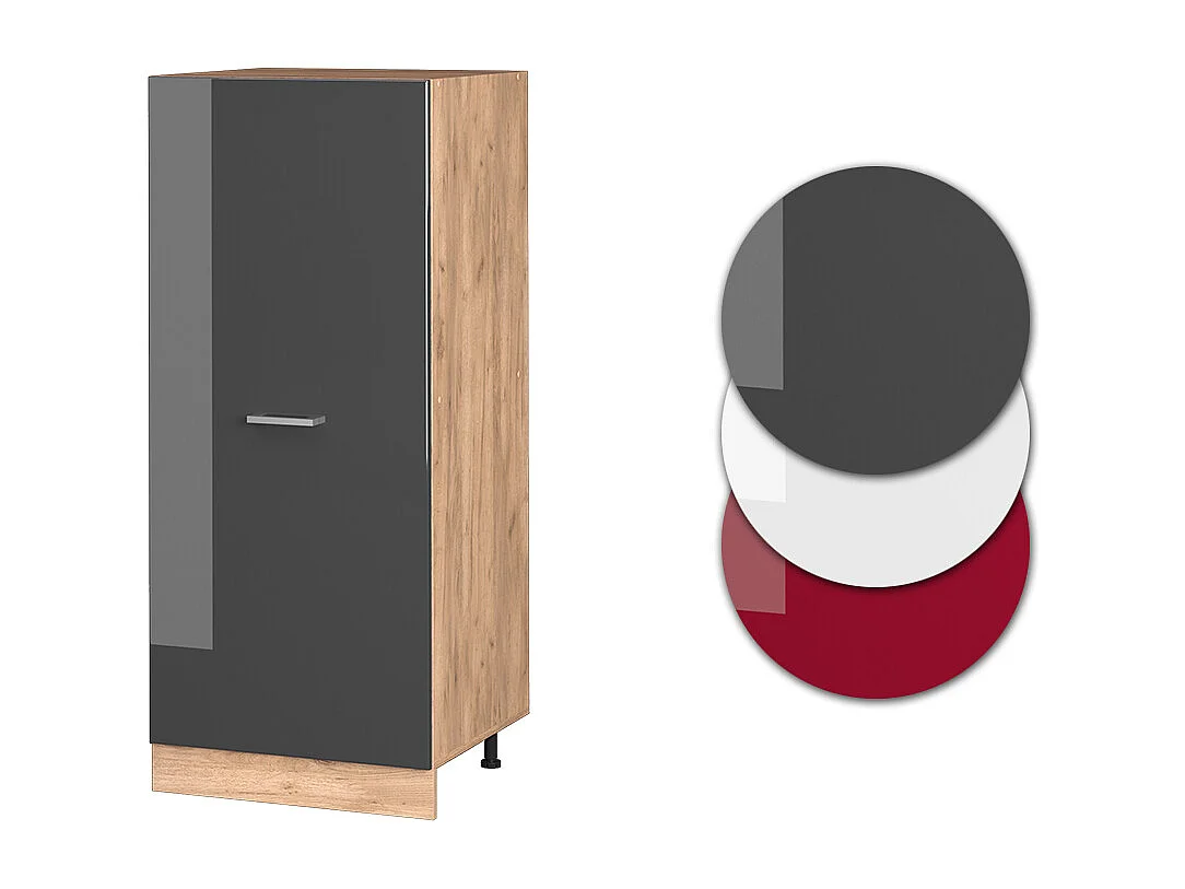 Armoire haute anthracite haute brillance 60x57x143 r-line