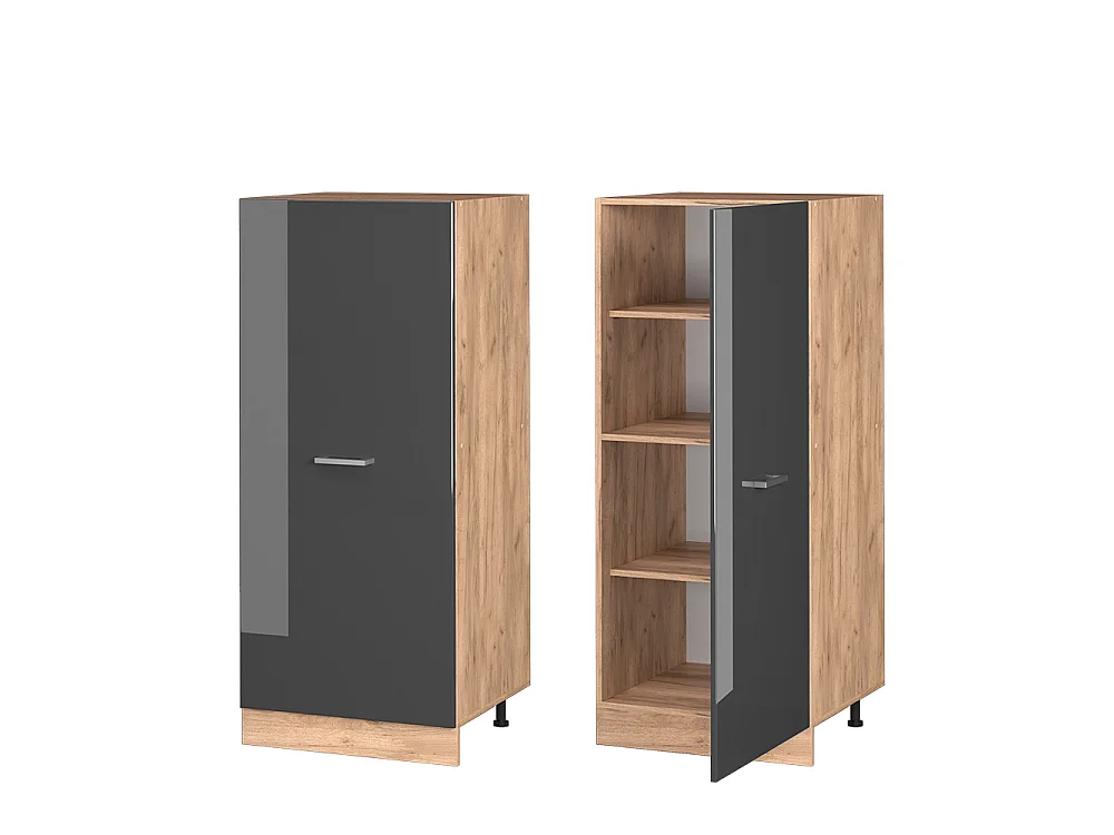 Armoire haute anthracite haute brillance 60x57x143 r-line