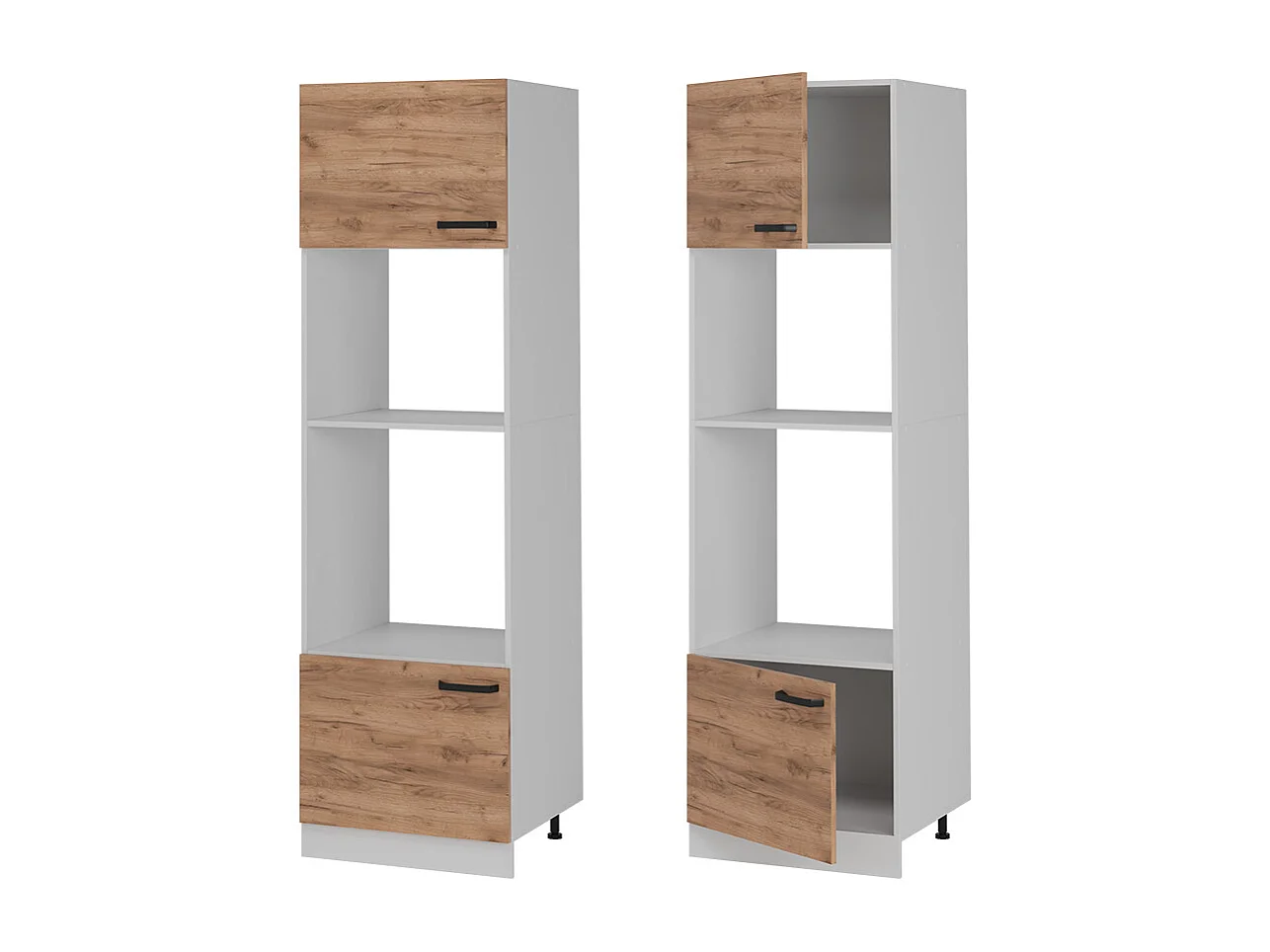 Armoire micro-ondes chêne de force doré 60x57.2x206.8 r-line