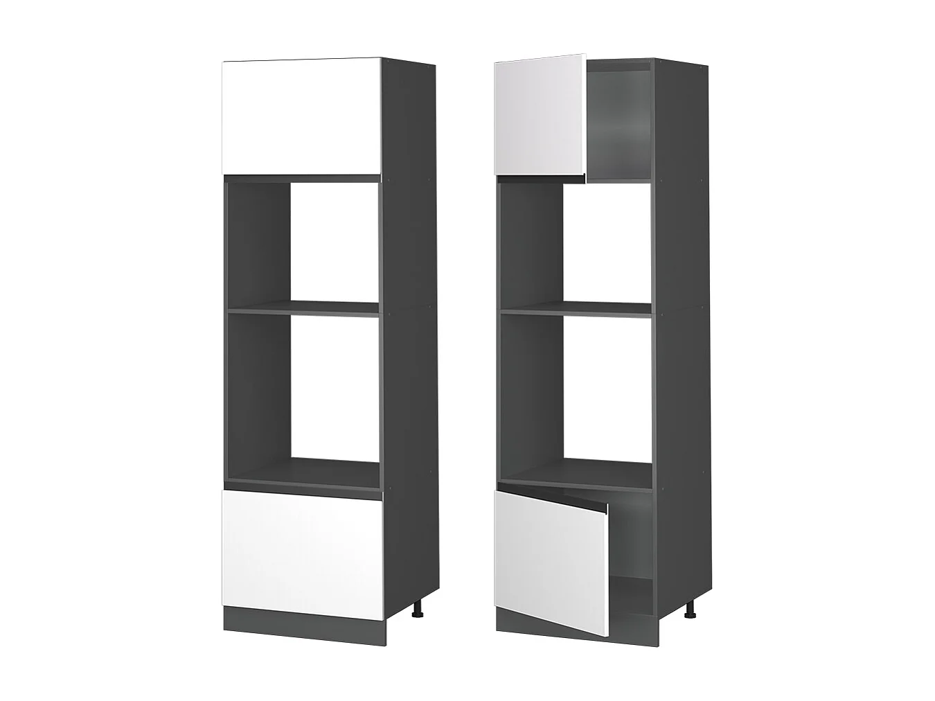 Szafka do mikrofalówki biały 60x57.2x206.8 r-line