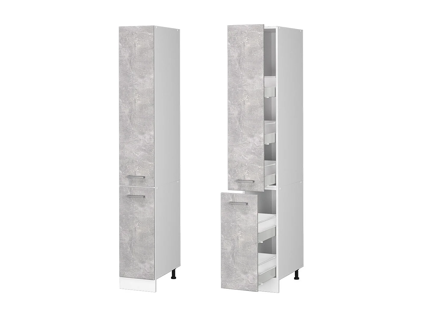 Armadio da farmacia calcestruzzo 30x57.2x206.8 r-line