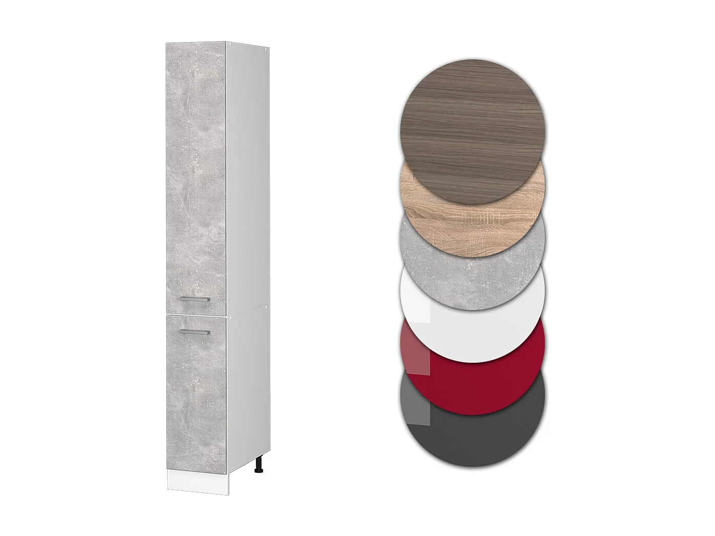 Armadio da farmacia calcestruzzo 30x57.2x206.8 r-line