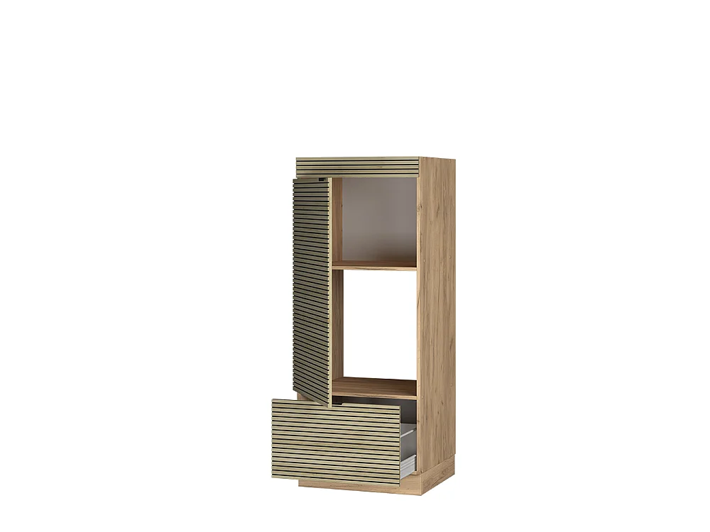 Magnetronkast eiken paneel 60x58.1x153.6 fame-line