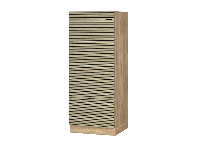 Armoire micro-ondes panneau en chêne 60x58.1x153.6 fame-line