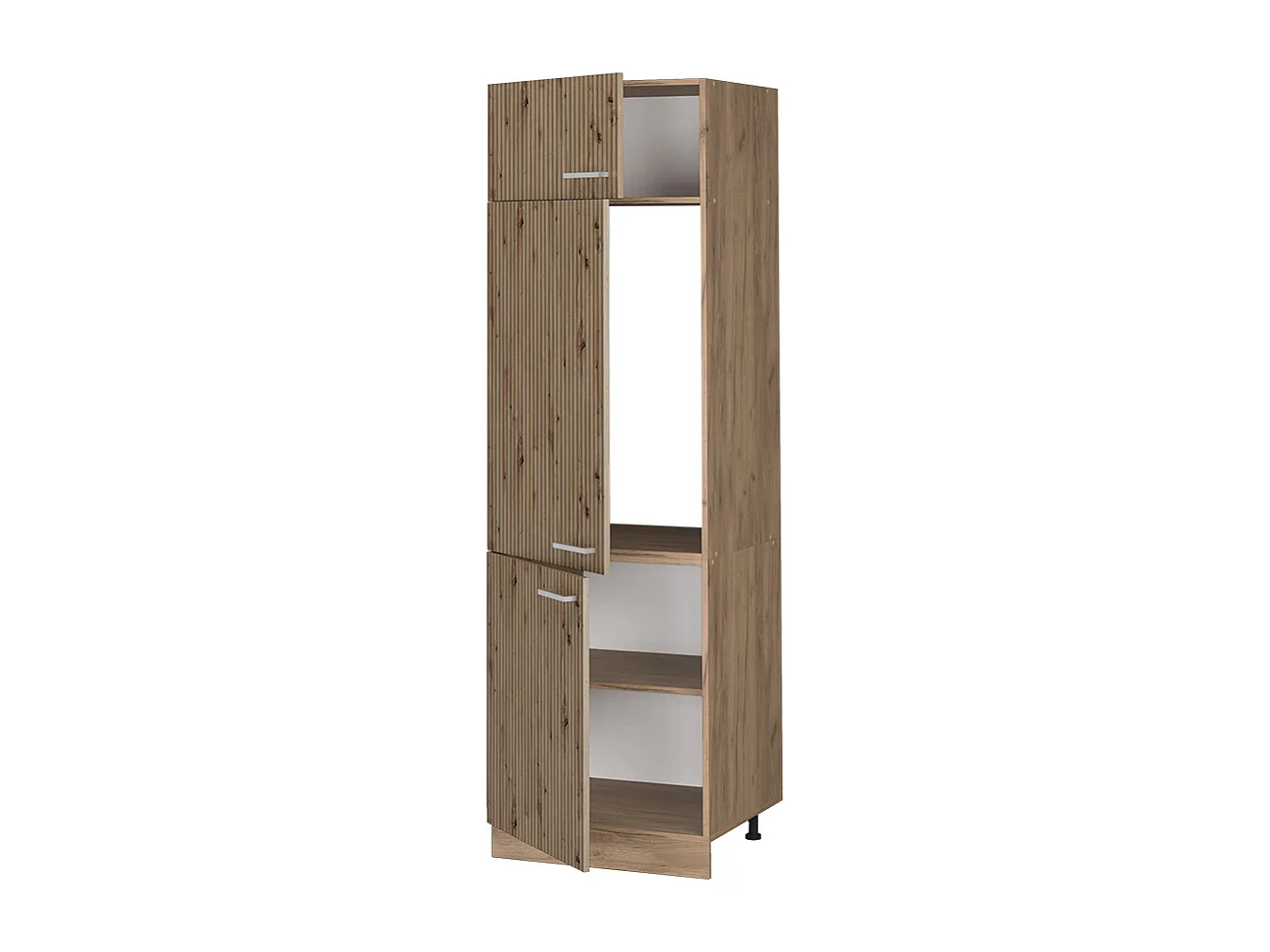 Armario para frigorífico empotrado roble artesanal 60x57.2x206.8 r-line