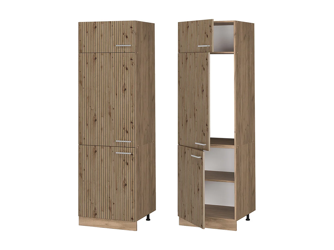 Armoire pour frigo chêne artisan 60x57.2x206.8 r-line