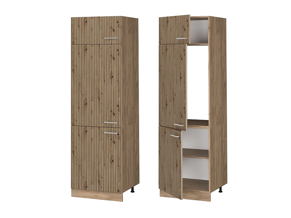 Armoire pour frigo chêne artisan 60x57.2x206.8 r-line