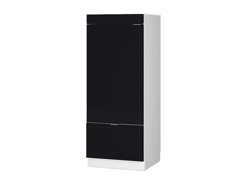 Armoire micro-ondes noir rayé 60x58.1x153.6 fame-line