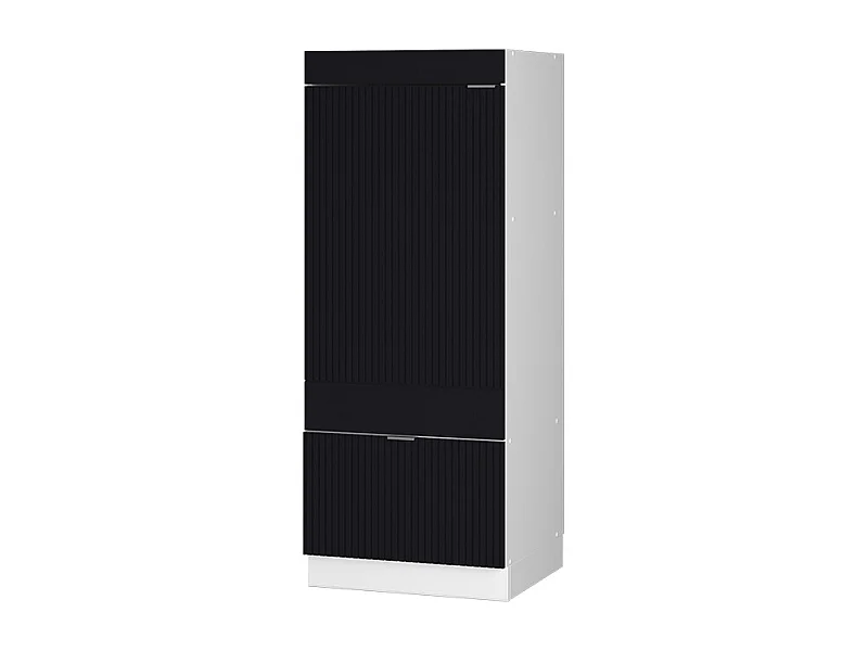 Armoire micro-ondes noir rayé 60x58.1x153.6 fame-line