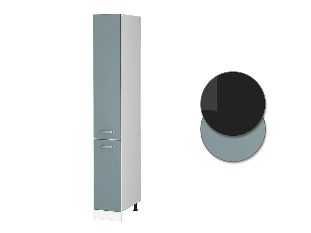 Meuble haute de cuisine bleu-gris 30x57.2x206.8 r-line
