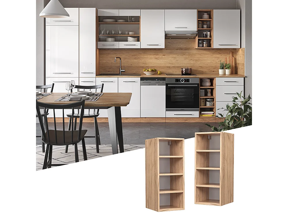 Hängeschrank goldkraft eiche 30x32.5x72 fame-line