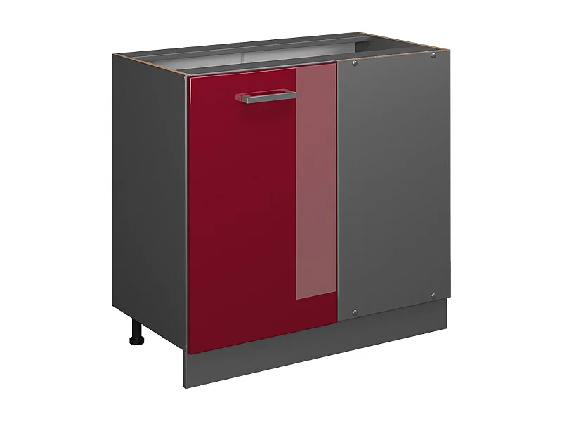 Meuble dangle rouge brillant 86x46x81.6 r-line