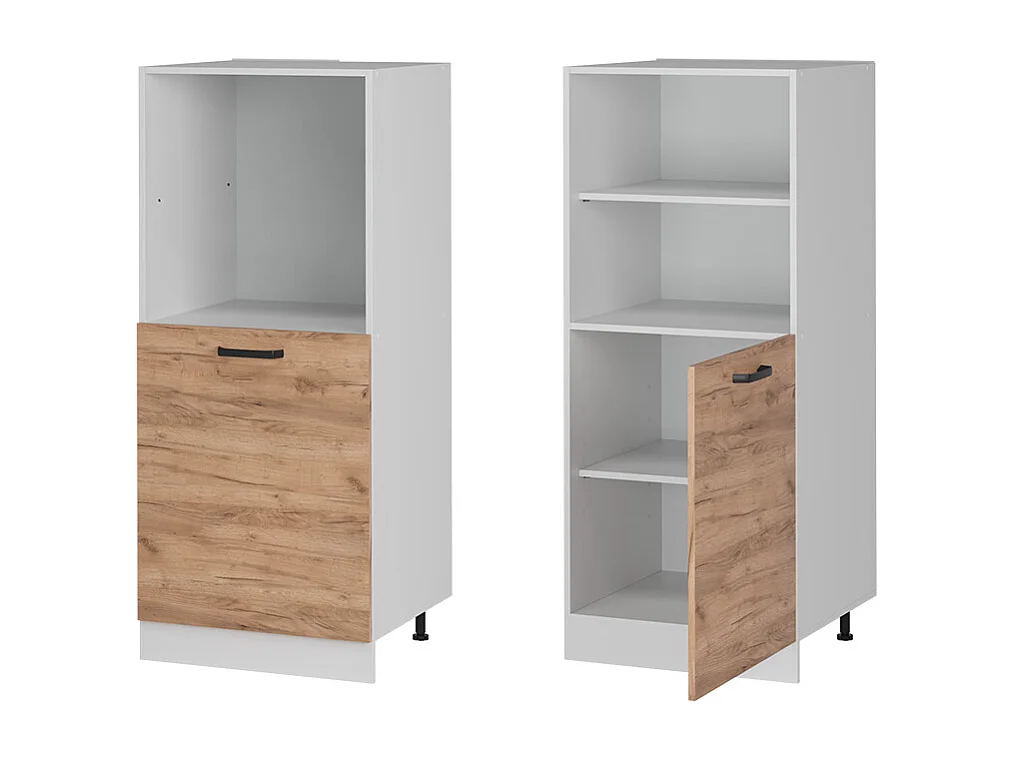 Meuble pour four chêne de force doré 60x57x143 r-line