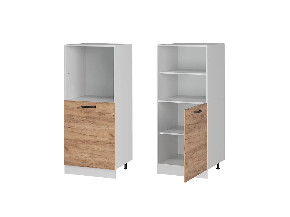 Oven housing cabinet gold power oak 60x57x143 r-line