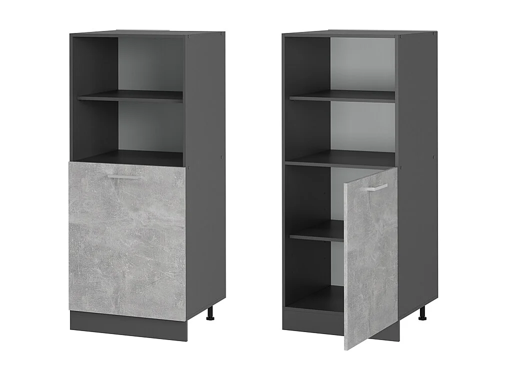 Armario para horno empotrado hormigón 60x57x143 r-line