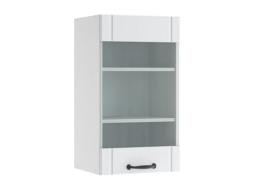Armoire en verre blanc campagne 40x34.1x72 fame-line
