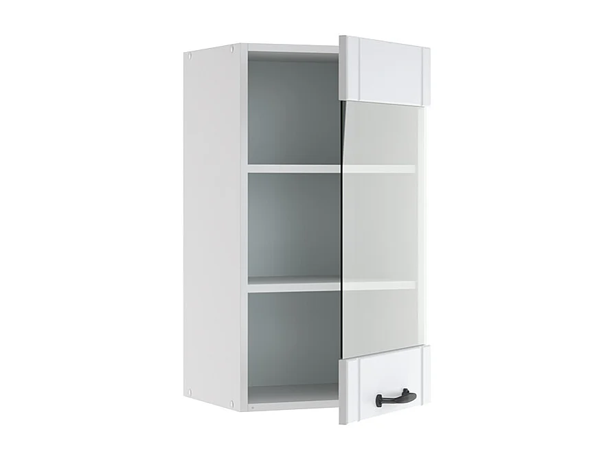 Armoire en verre blanc campagne 40x34.1x72 fame-line