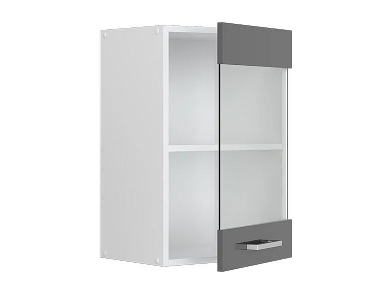 Armoire en verre anthracite haute brillance 40x31x60 r-line
