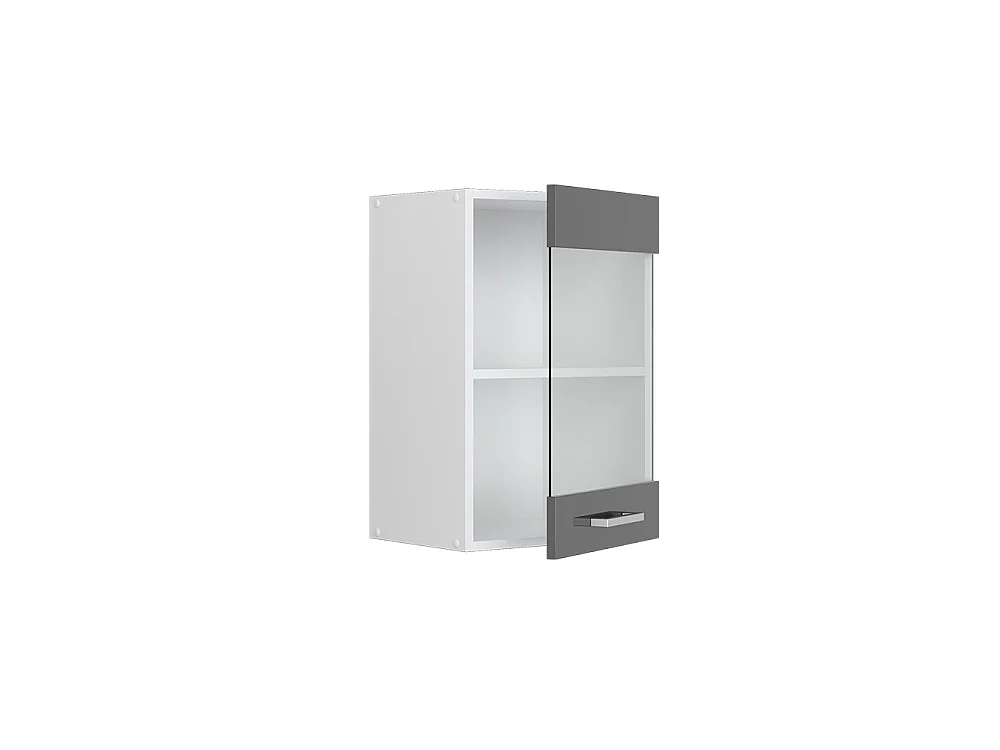 Mobile da cucina in vetro antracite lucido 40x31x60 r-line