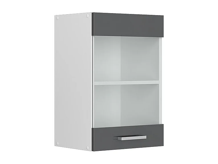 Armoire en verre anthracite haute brillance 40x31x60 r-line