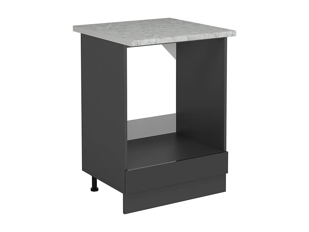 Meuble pour four anthracite haute brillance 60x60x81.6 r-line