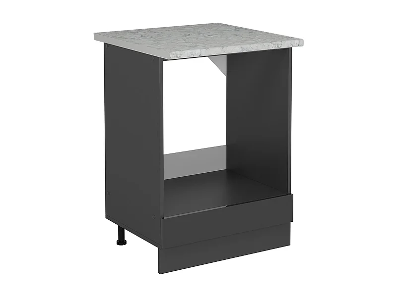 Meuble pour four anthracite haute brillance 60x60x81.6 r-line