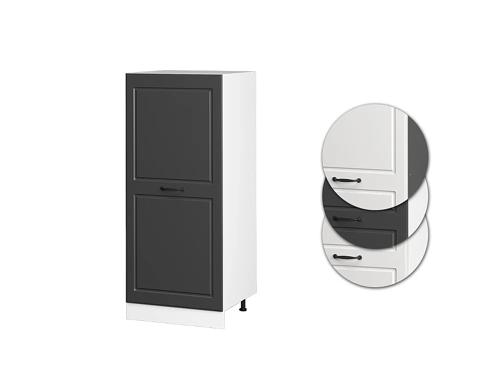 Wysoka szafa antracytowy domek wiejski 60x57x143 r-line
