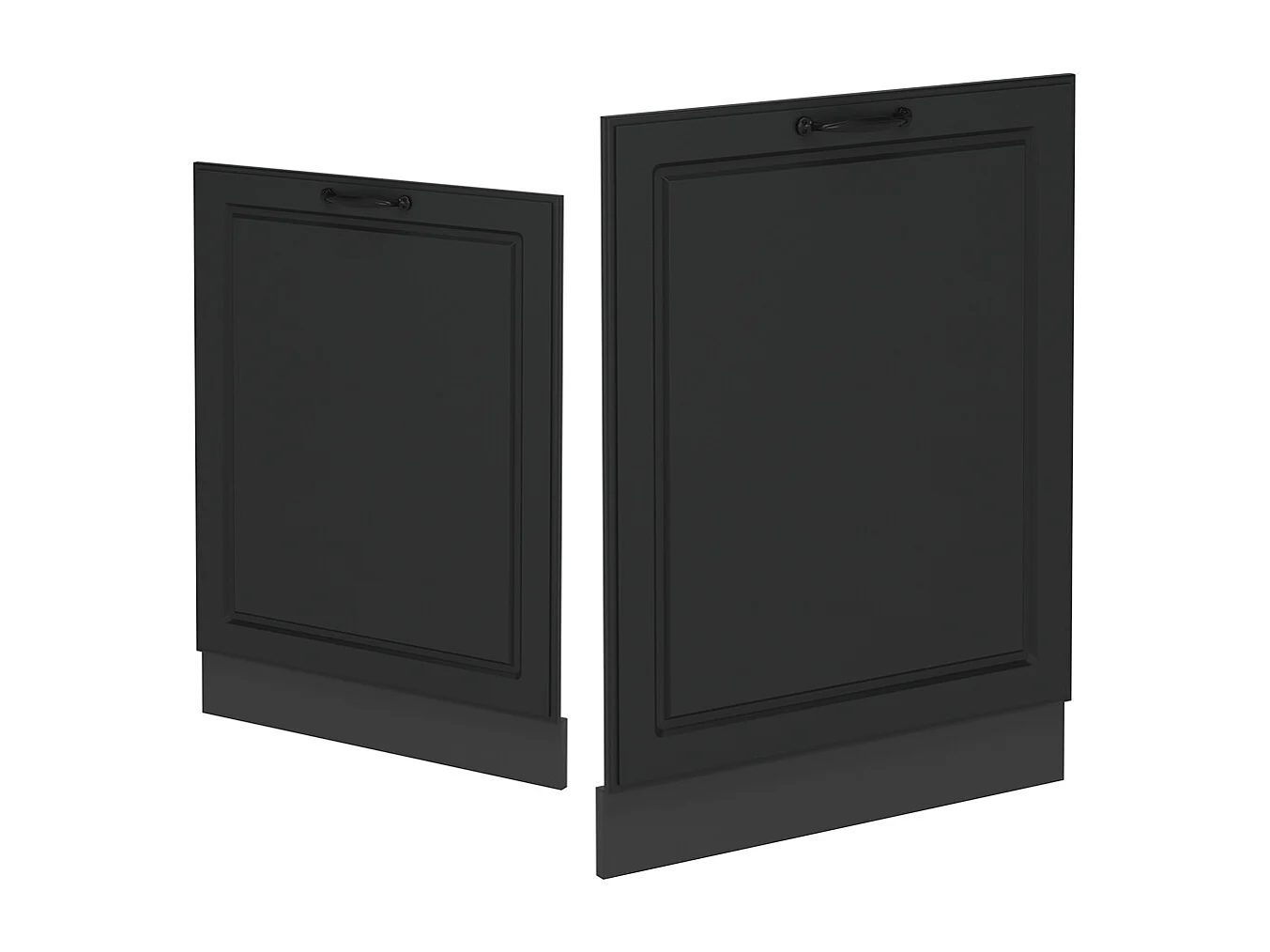 Façade de lave-vaisselle anthracite campagne 60x1.6x81.8 r-line