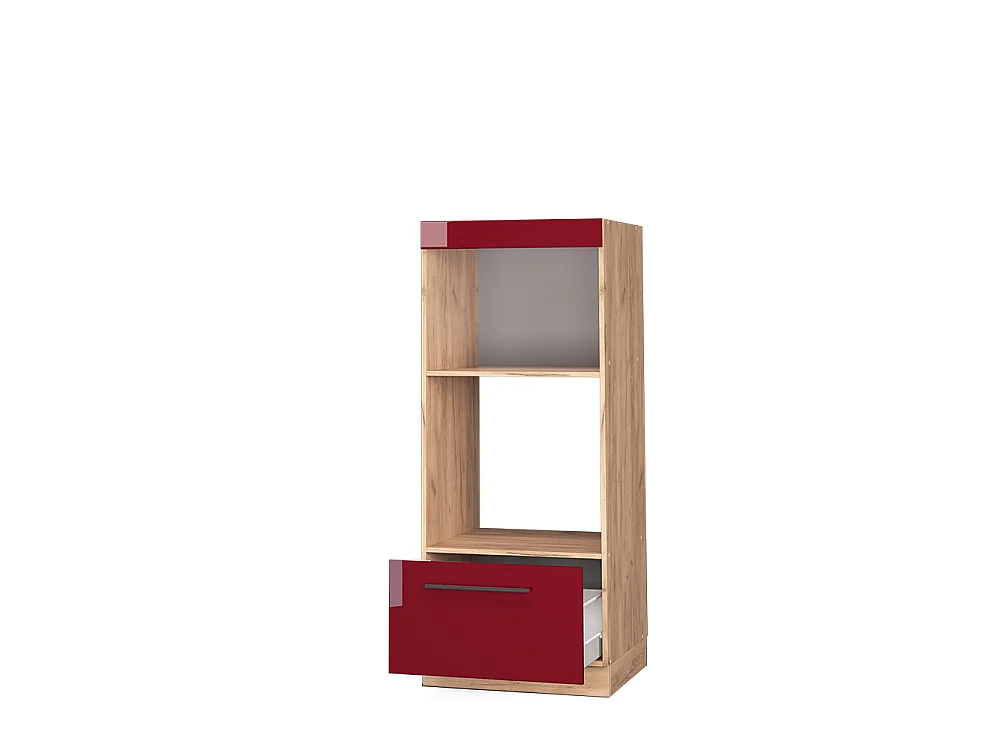 Mobile cucina microonde Bordeaux lucido 60x58.1x153.6 fame-line
